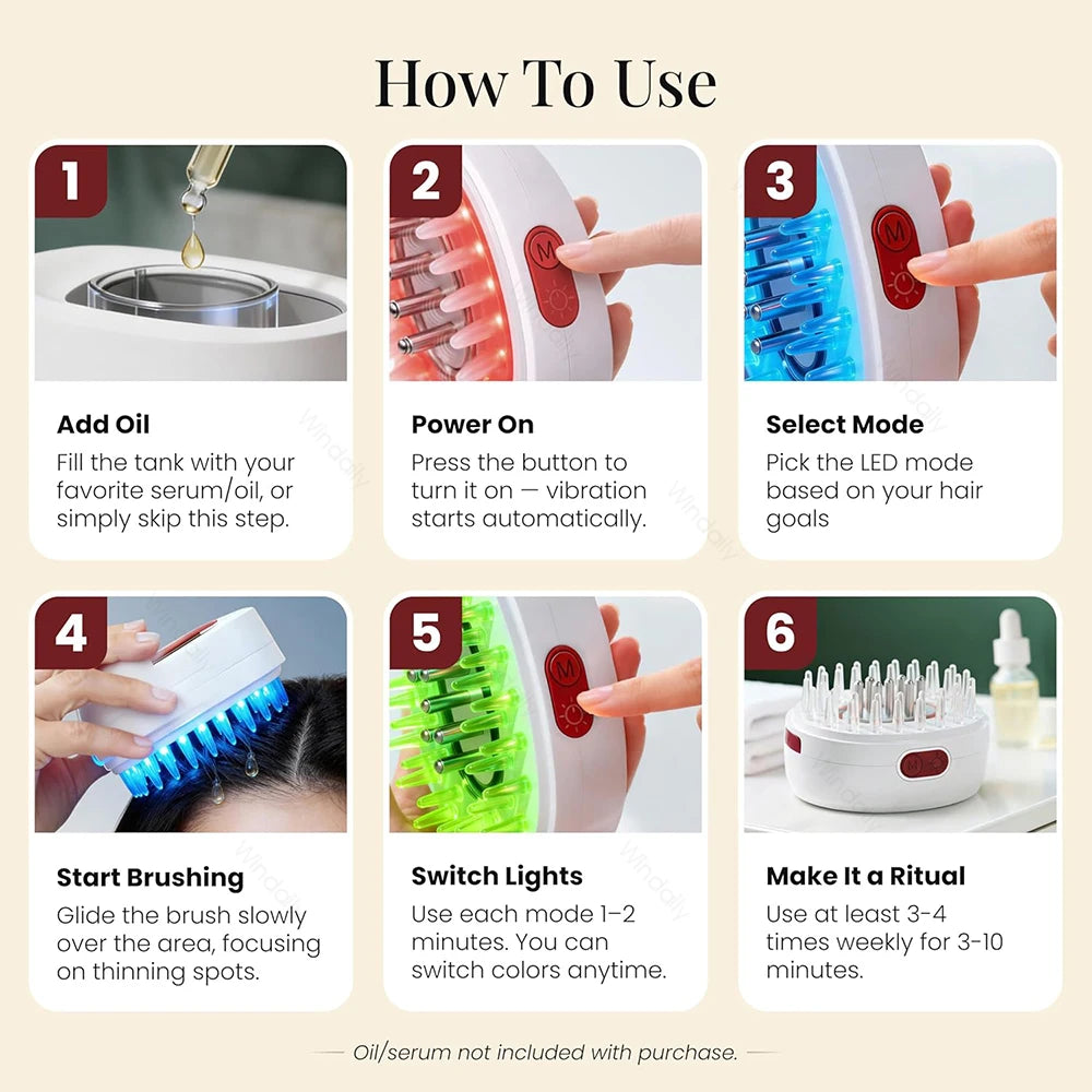 Nyrona LED Scalp Massager
